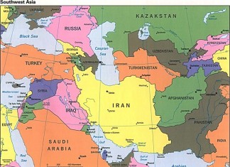 Map of Middle East