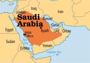 Map of Suadi Arabia