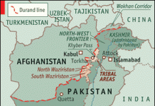 Map of Pakistan and Afghanistan